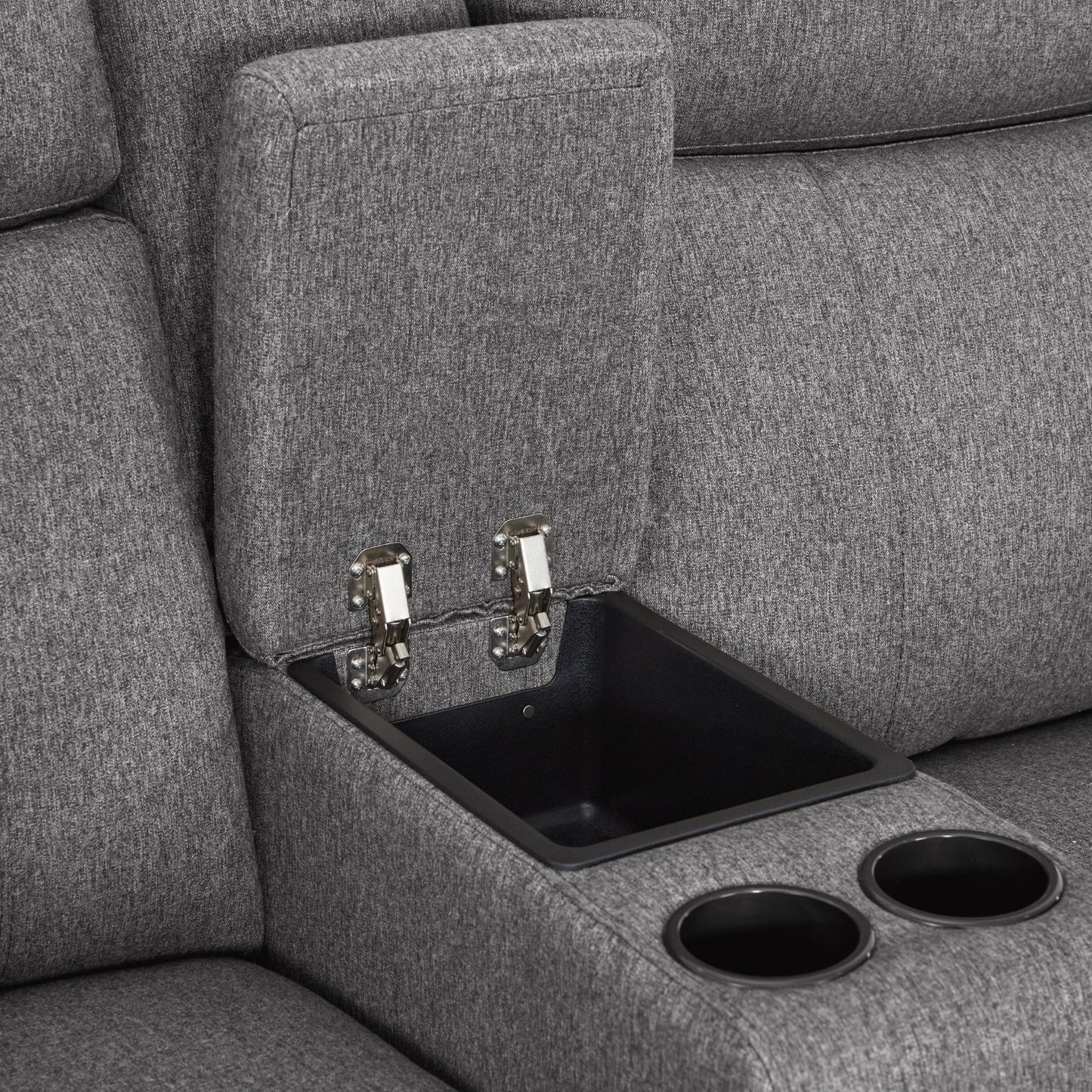 Canapé inclinable électrique MCombo 60.2 avec massage et double chauffage, appui-tête réglable, ports USB et Type-C, tissu