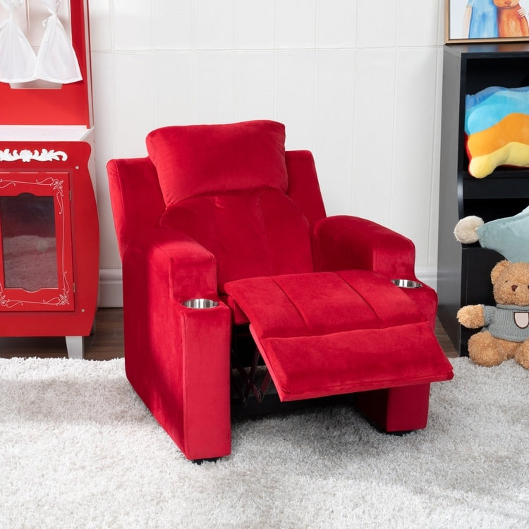 Sièges magiques pour princesses super-héros, fauteuil inclinable super luxueux pour enfants avec repose-pieds, appui-tête et 2 porte-gobelets