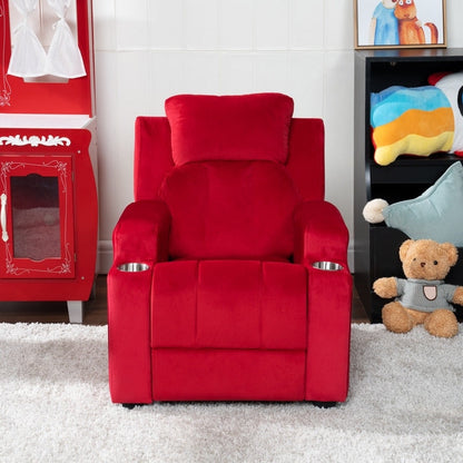 Sièges magiques pour princesses super-héros, fauteuil inclinable super luxueux pour enfants avec repose-pieds, appui-tête et 2 porte-gobelets