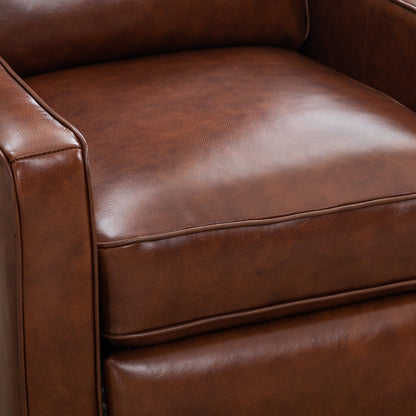 Fauteuil inclinable à dossier relevable, fauteuil en tissu avec décoration rivetée, fauteuil d'appoint simple