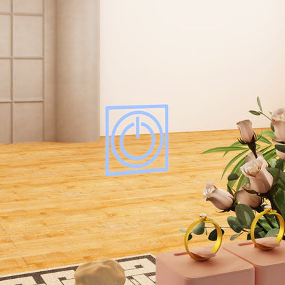 Coiffeuse avec éclairage LED, miroir et tabouret