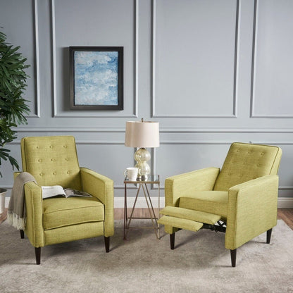 Fauteuil inclinable capitonné Mervynn (lot de 2) par Christopher Knight Home