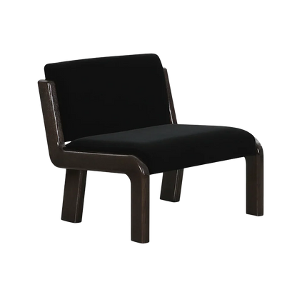 Fauteuil Milo en similicuir noir