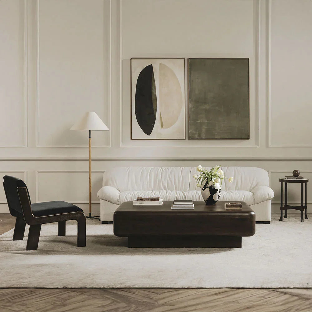 Fauteuil Milo en similicuir noir