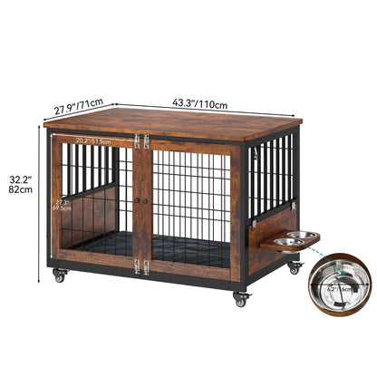 Table d'appoint en forme de cage pour chien de style Moasis Furniture