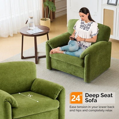 Fauteuil d'appoint moderne à oreilles d'éléphant, siège confortable pour salon et chambre