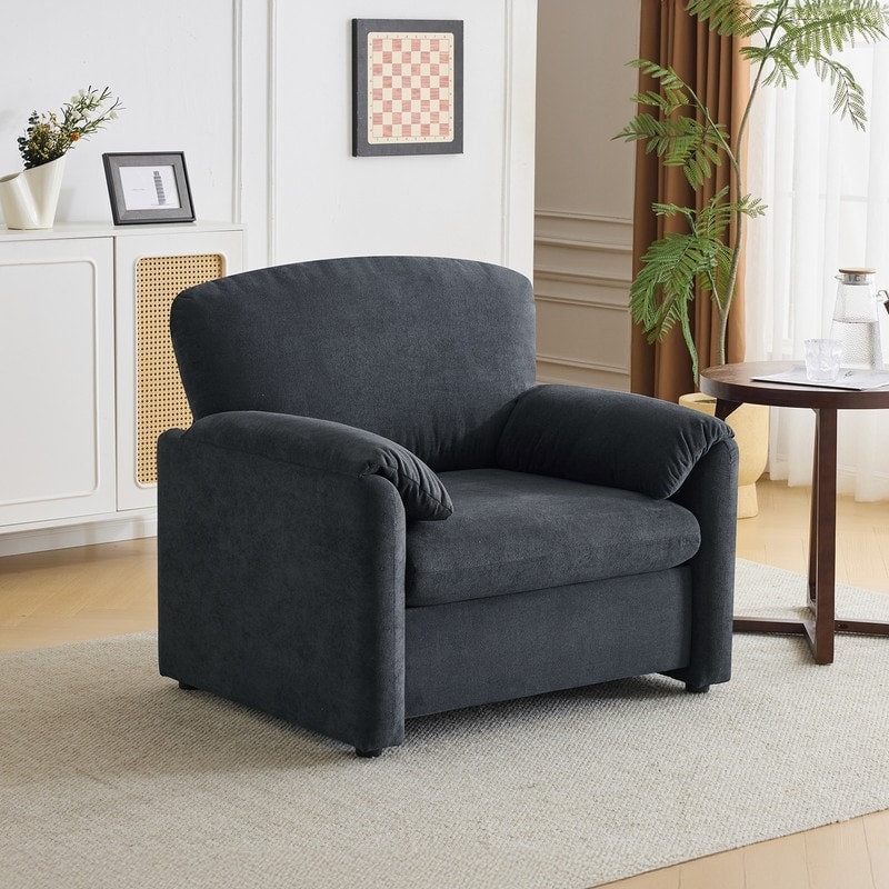 Fauteuil d'appoint moderne à oreilles d'éléphant, siège confortable pour salon et chambre