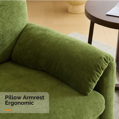 Fauteuil d'appoint moderne à oreilles d'éléphant, siège confortable pour salon et chambre