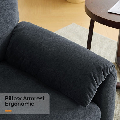 Fauteuil d'appoint moderne à oreilles d'éléphant, siège confortable pour salon et chambre