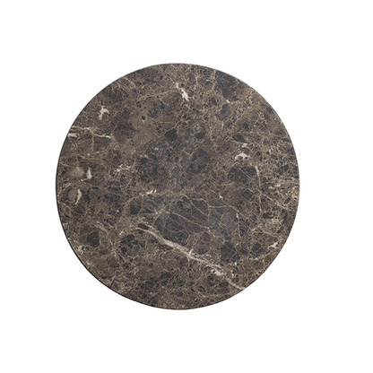 Table d'appoint ronde Monaco en marbre marron
