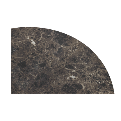 Table d'appoint ronde Monaco en marbre marron