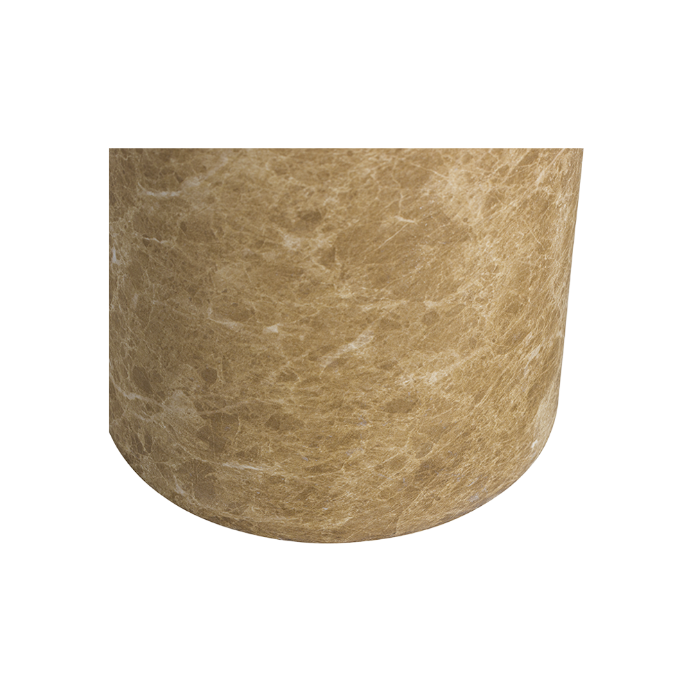 Table d'appoint ronde Monaco en marbre doré