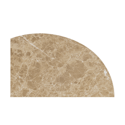 Table d'appoint ronde Monaco en marbre doré