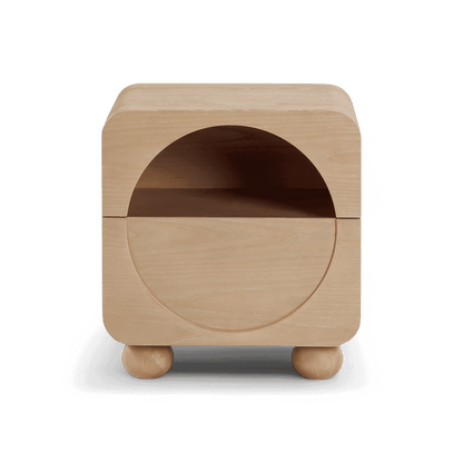 Table de chevet Serenity en frêne naturel