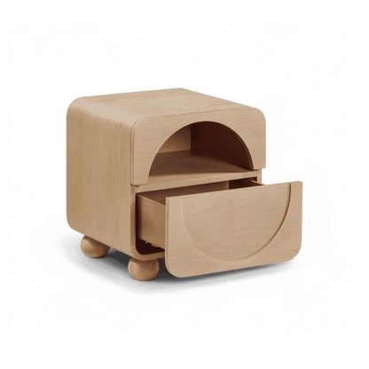 Table de chevet Serenity en frêne naturel