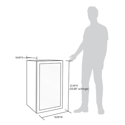 Réfrigérateur à boissons Newair d'une capacité de 126 canettes, mini-réfrigérateur avec porte vitrée et étagères réglables, en acier inoxydable