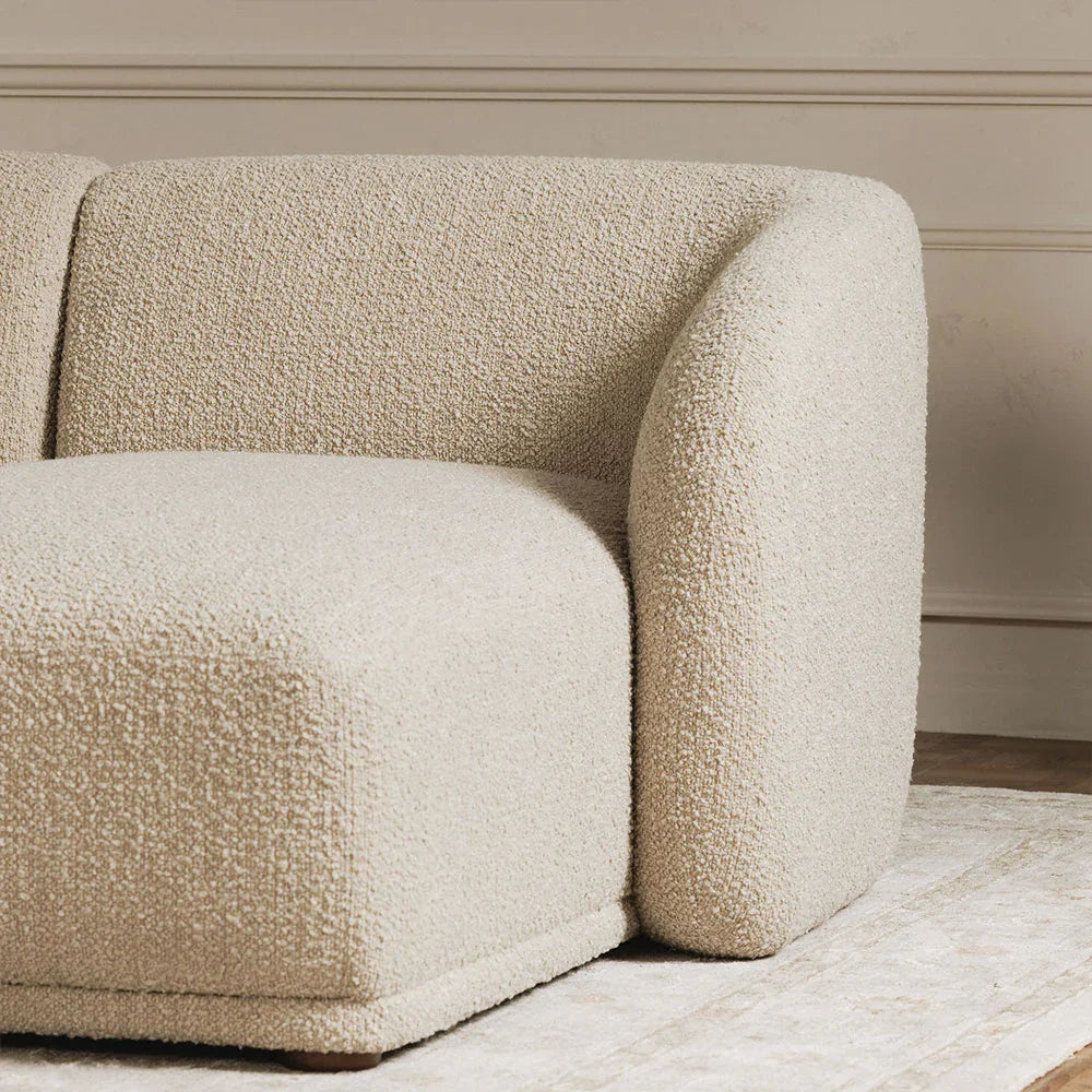 Canapé d'angle Nomad Beige Boucle