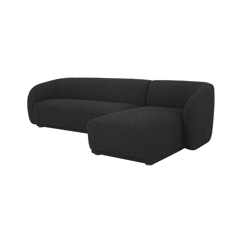 Canapé d'angle Nomad Black Boucle