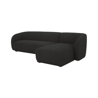 Canapé d'angle Nomad Black Boucle