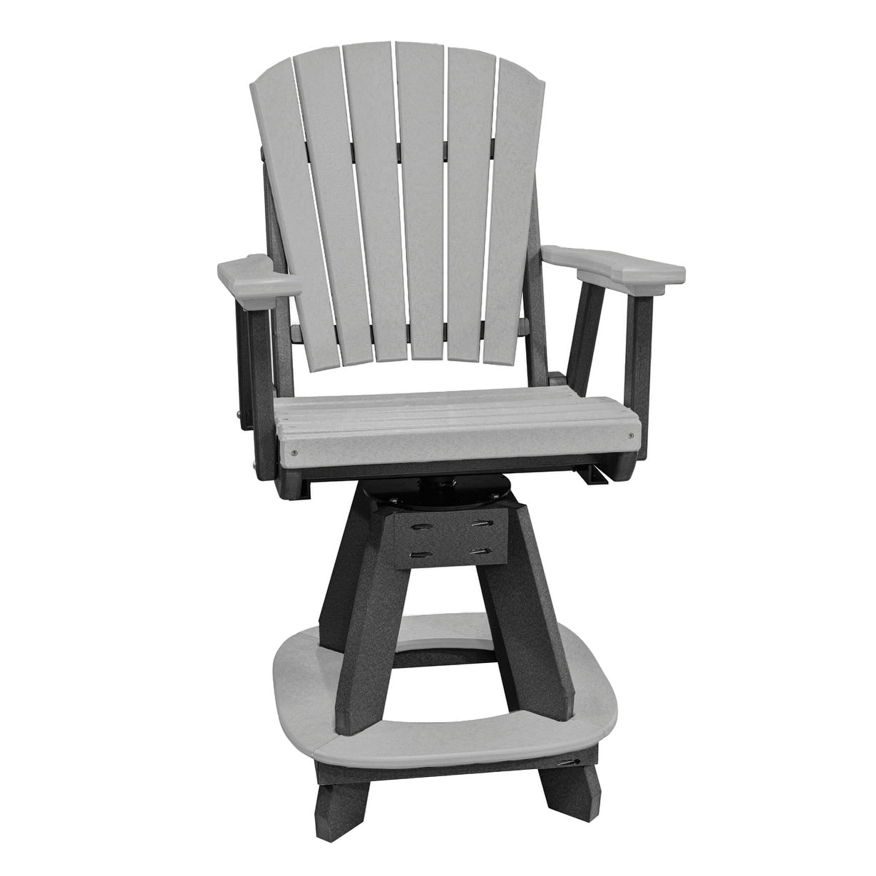 Ensemble de salle à manger carré OS Home and Office, cinq pièces, gris clair, sur base noire