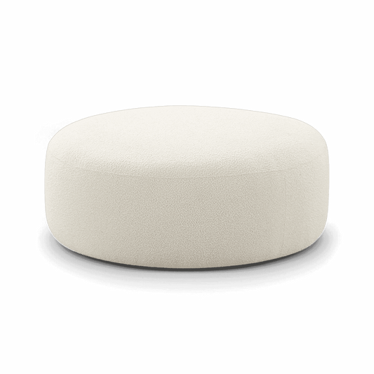 Pouf Boucle Crème Horizon