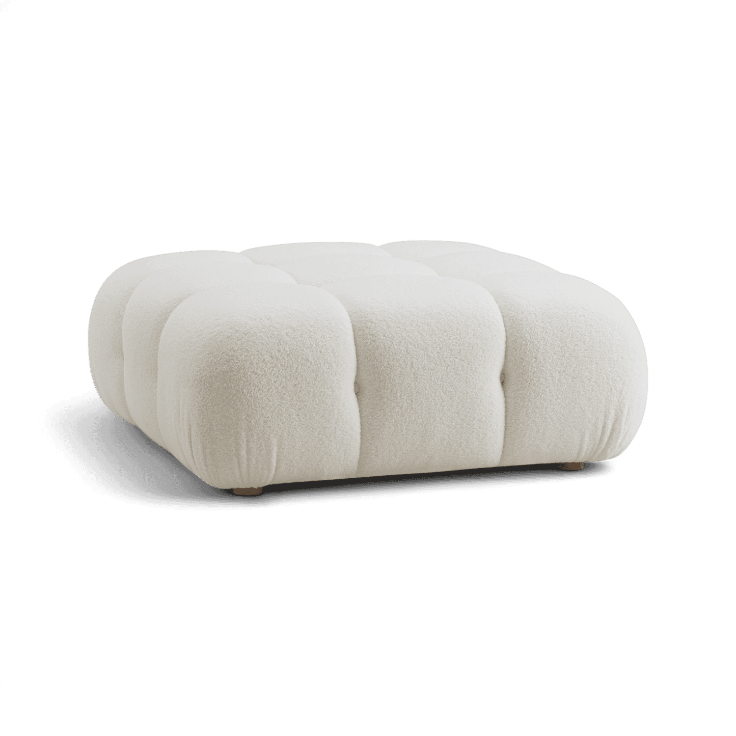 Pouf modulaire Solace blanc cassé