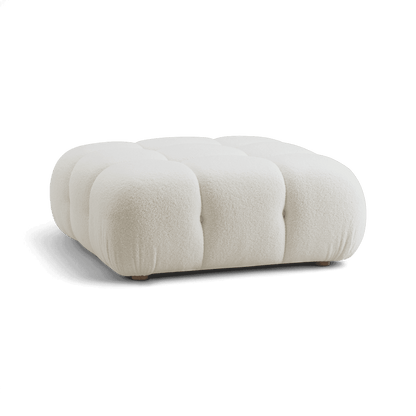 Pouf modulaire Solace blanc cassé