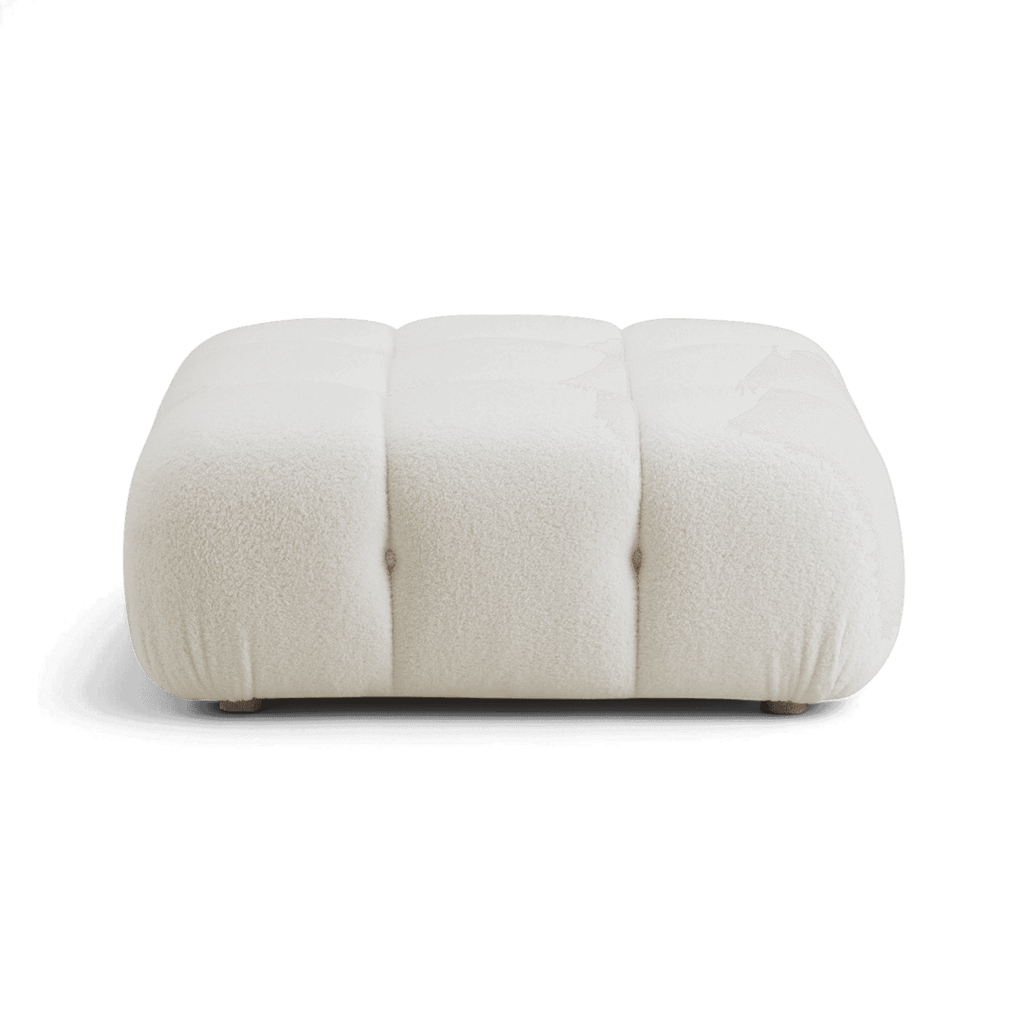 Pouf modulaire Solace blanc cassé