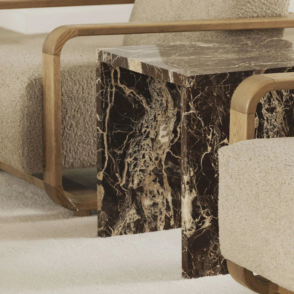 Table d'appoint Obsidian Rouge