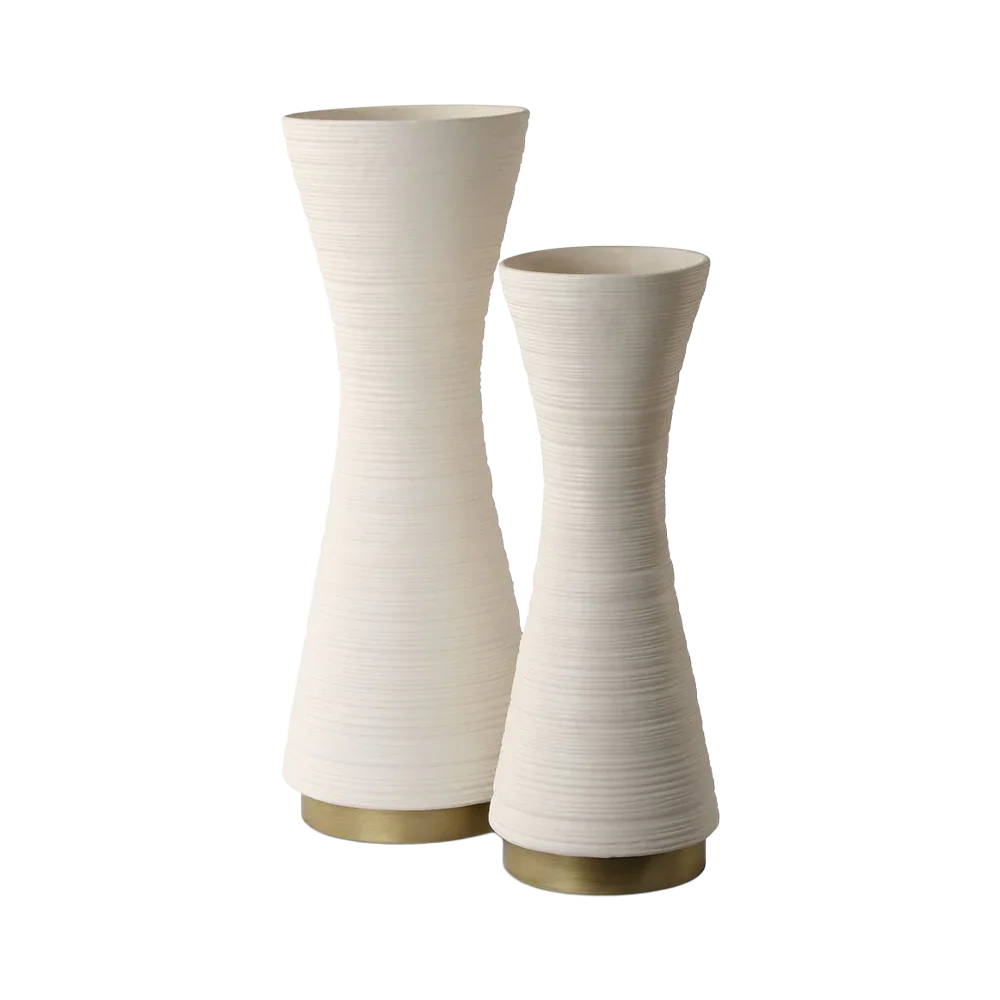 Ensemble de vases Ondra blancs