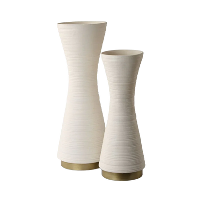 Ensemble de vases Ondra blancs