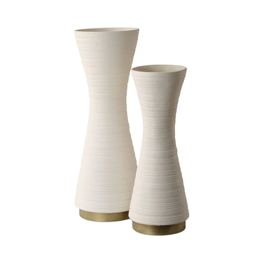 Ensemble de vases Ondra blancs