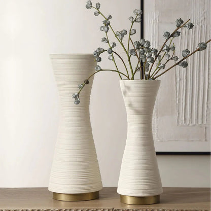 Ensemble de vases Ondra blancs