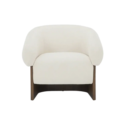 Fauteuil de salon Orlo crème