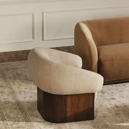 Fauteuil lounge Orlo Tan