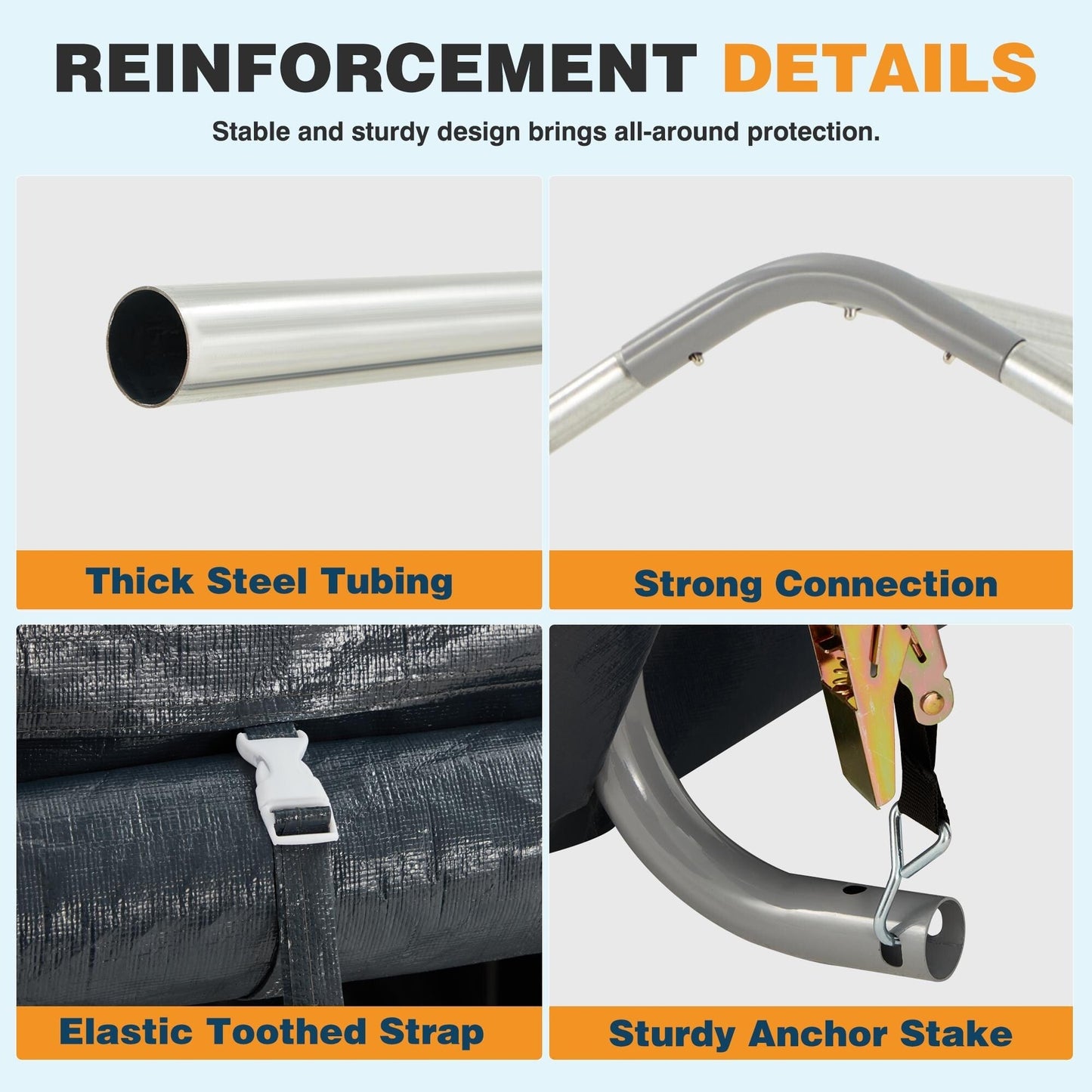 Abri de jardin et abri d'auto extérieur : abri portable pour vélos, motos et rangement de jardin