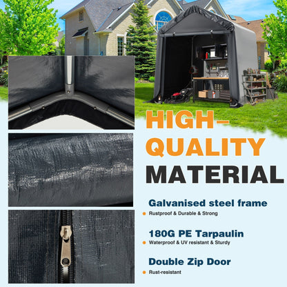 Abri de jardin et abri d'auto extérieur : abri portable pour vélos, motos et rangement de jardin