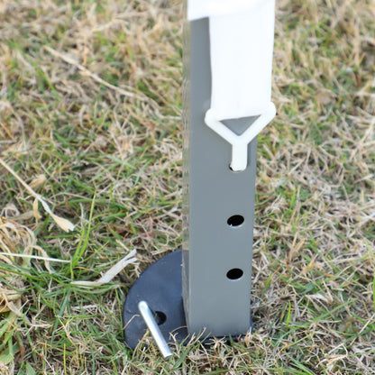 Auvent pop-up robuste Outsunny avec cadre robuste, toit anti-UV et sac de transport pour terrasse, jardin, plage et arrière-cour