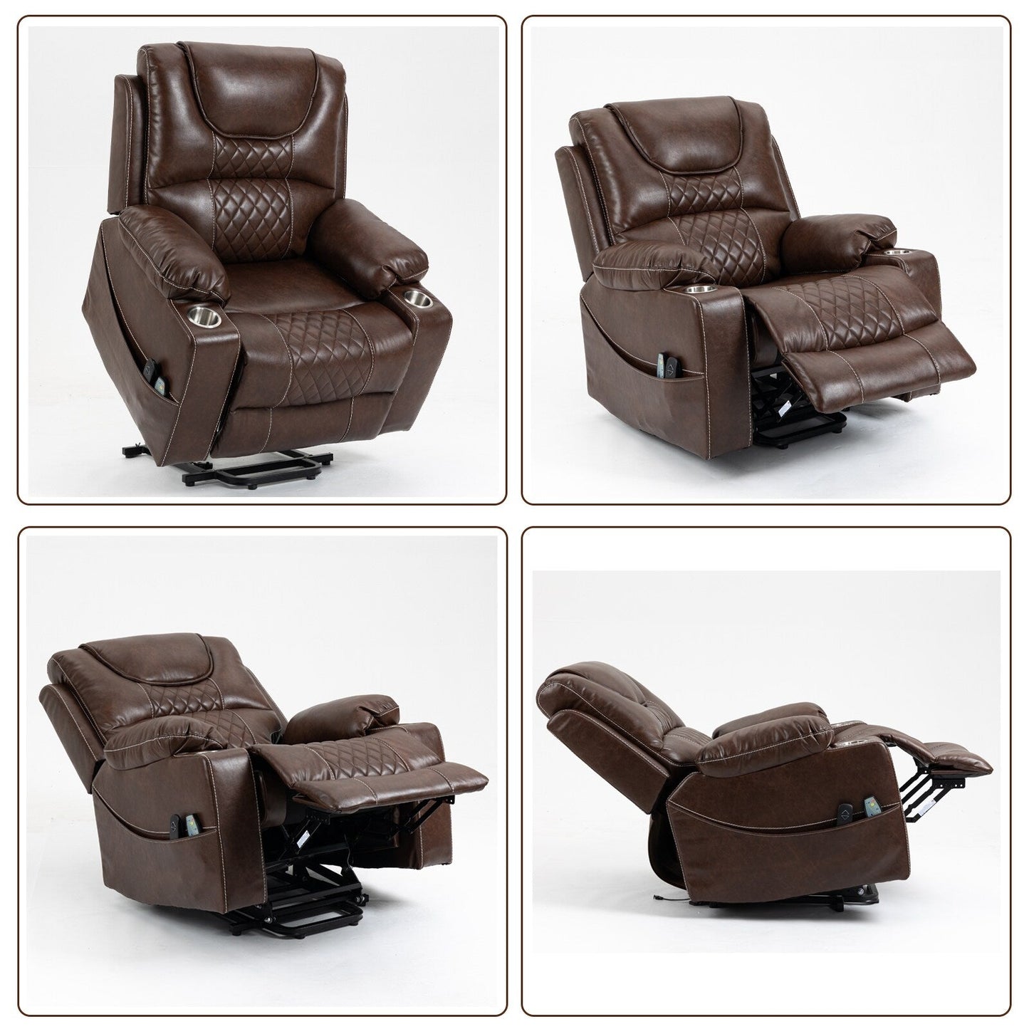 Fauteuil inclinable électrique surdimensionné pour personnes âgées, 400 lb.