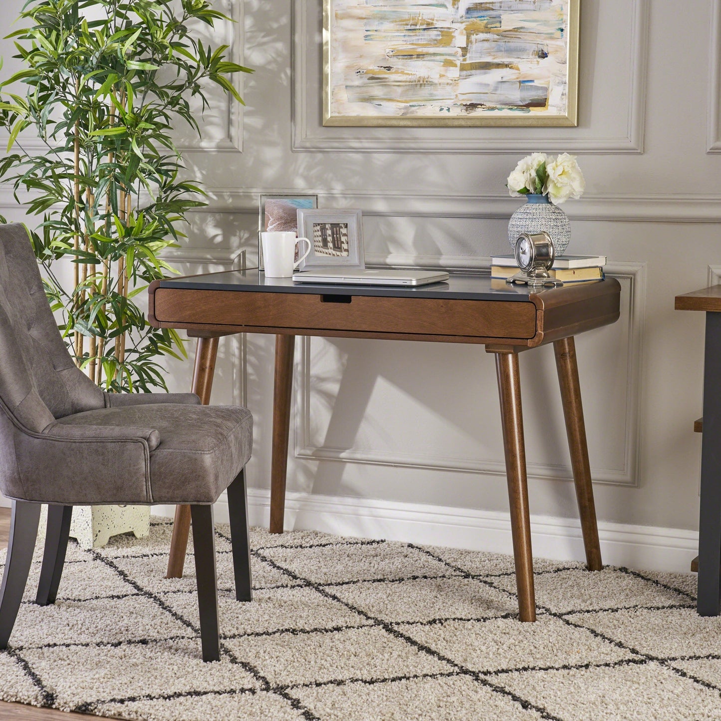 Bureau Peninah en imitation bois d'hévéa par Christopher Knight Home