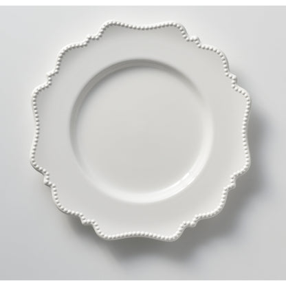 Assiette plate blanche Pinpoint Red Vanilla 11 (lot de 6)