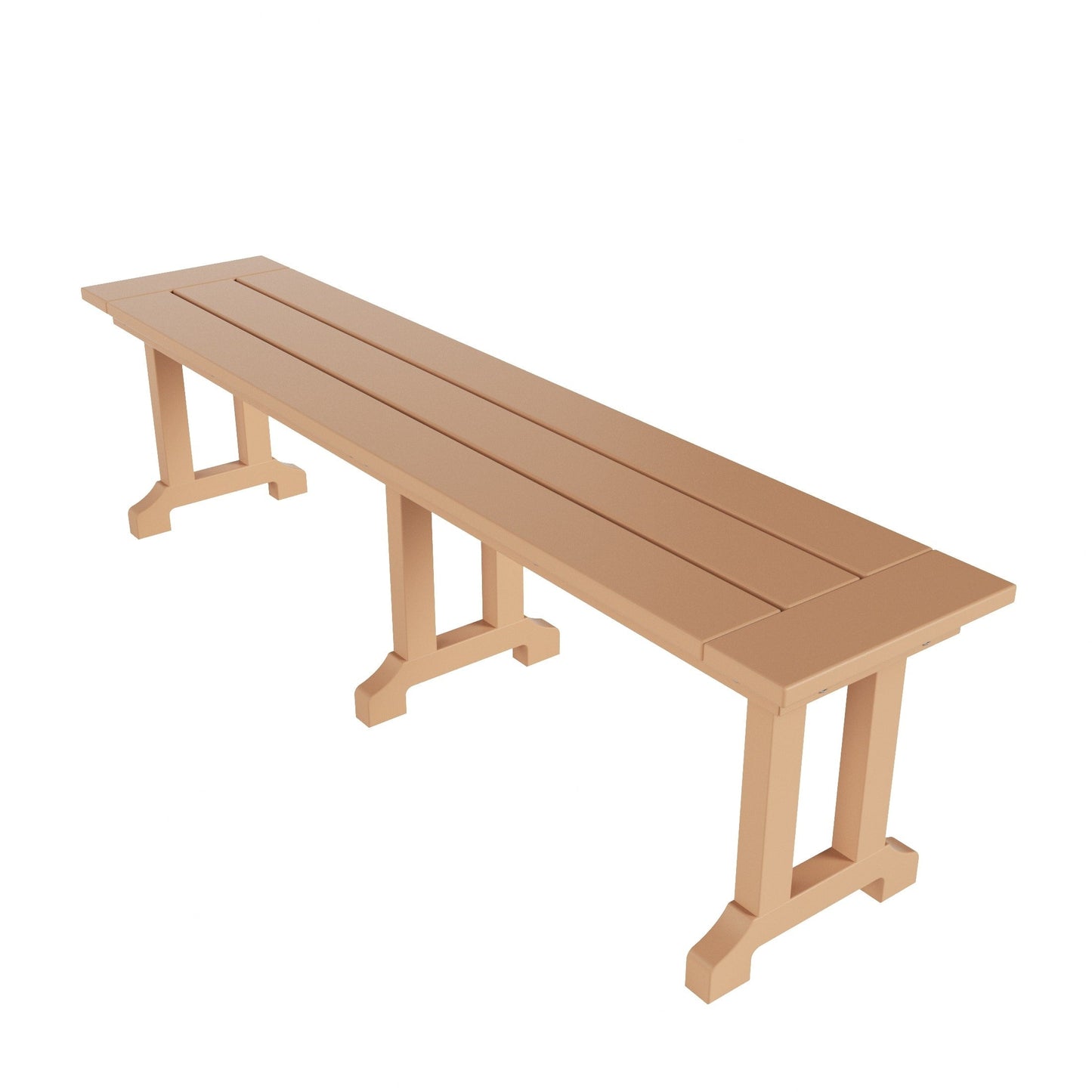 Banc de terrasse extérieur Polytrends Laguna en PEHD toutes saisons 65