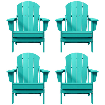 Chaises pliantes Adirondack Polytrends Laguna résistantes aux intempéries (lot de 4)