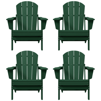 Chaises pliantes Adirondack Polytrends Laguna résistantes aux intempéries (lot de 4)