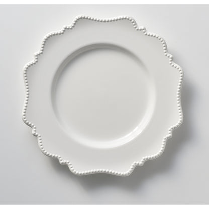Assiette plate blanche Pinpoint Red Vanilla 11 (lot de 6)