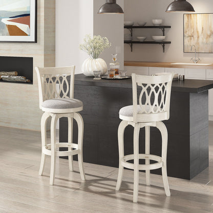 Tabouret de bar pivotant à dossier à défilement Rovinj