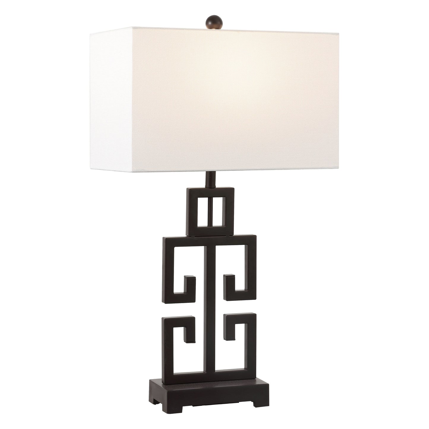 Lampe de table Chantelle de SAFAVIEH Lighting, 29 pouces, finition or antique grecque (lot de 2) - 16 L x 9 P x 29 H