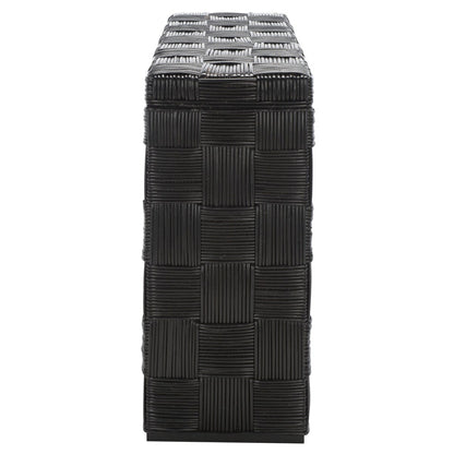 Console en rotin Mindel SAFAVIEH - 51 L x 14 P x 32 H