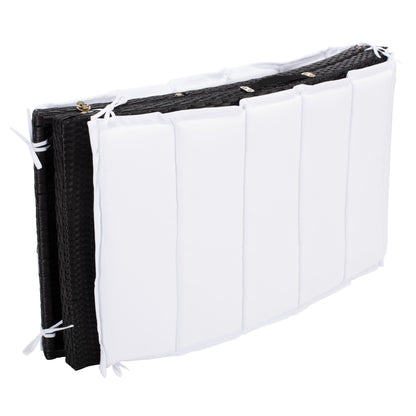 Ensemble de chaises longues d'extérieur Blaguna 3 pièces SAFAVIEH - 83 L x 20 P x 24 H