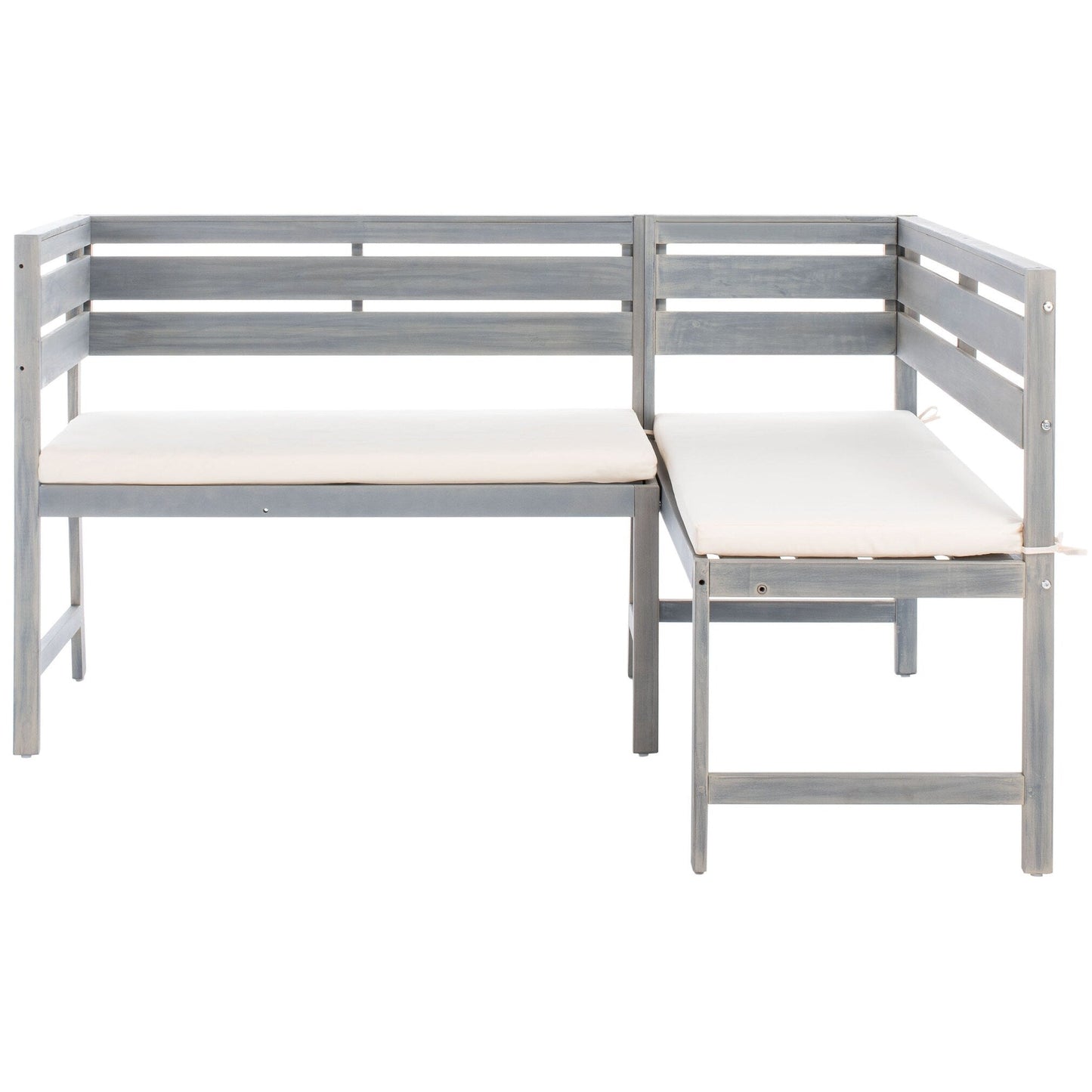 Ensemble de salon d'angle d'extérieur Kenna 3 pièces pour balcon SAFAVIEH - 39 L x 19 P x 33 H